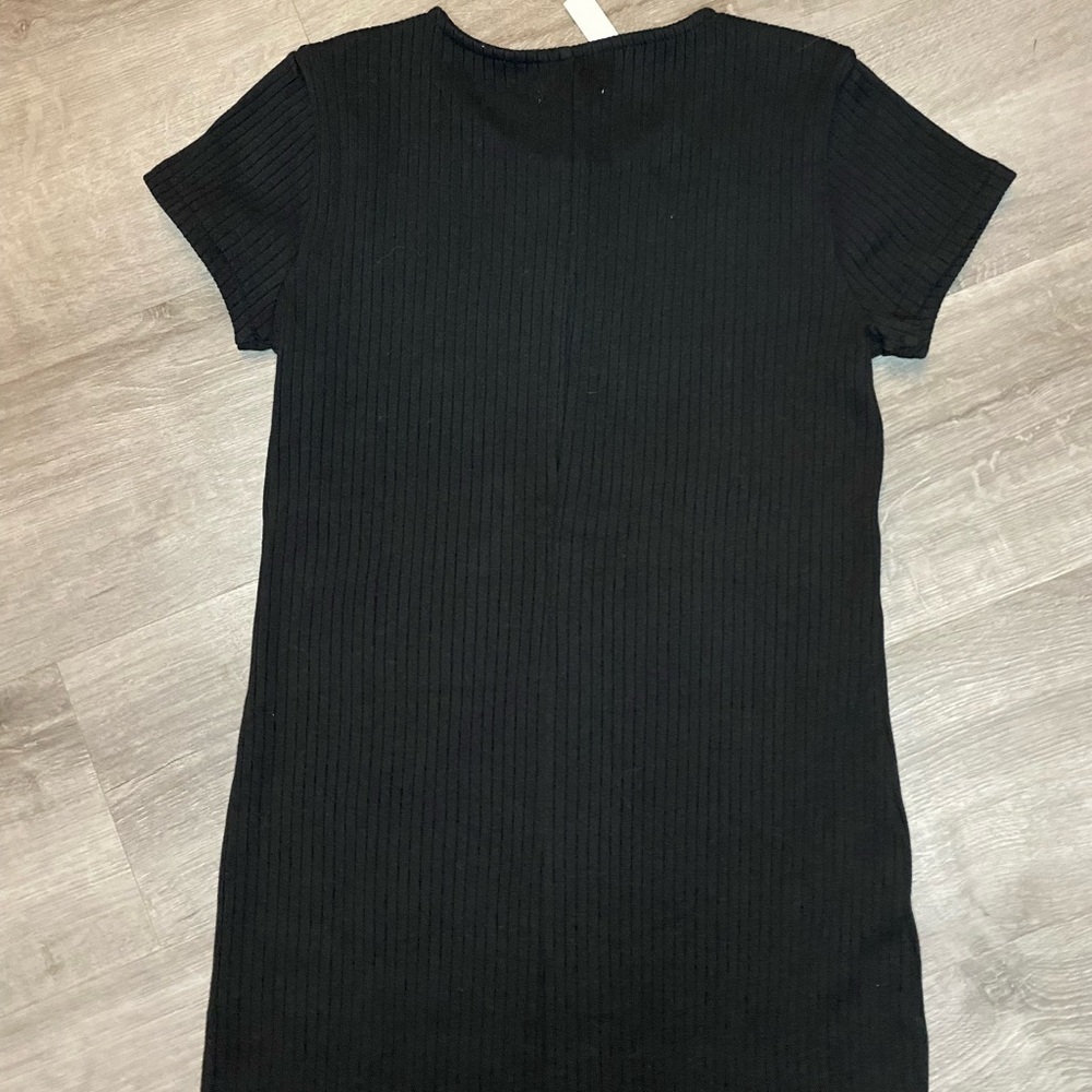 NWT Madewell Button-Front Ribbed Mini Dress - Picture 9 of 9